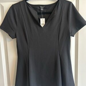 NWT Ann Taylor Black Short Sleeve Blouse